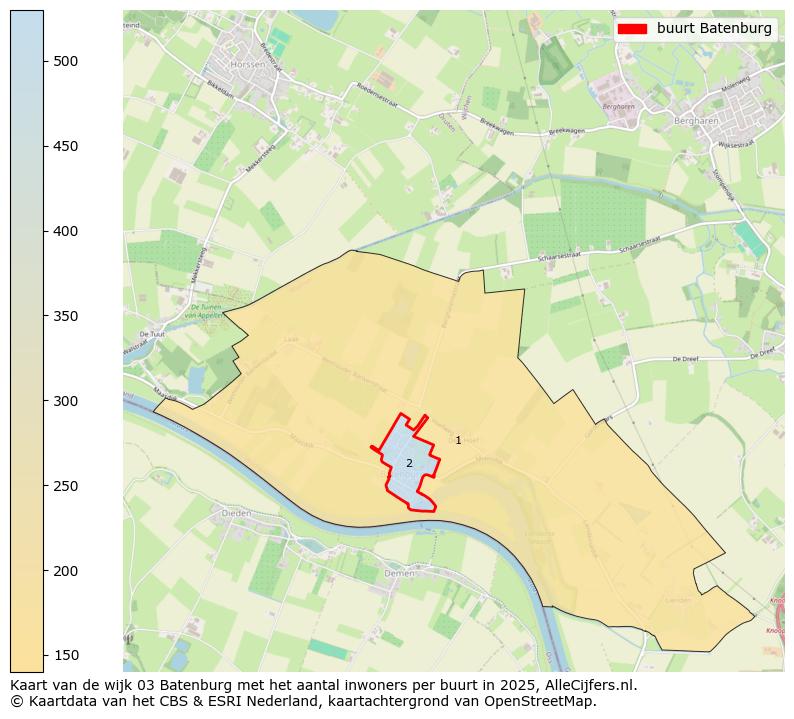 Afbeelding van de buurt Batenburg op de kaart.