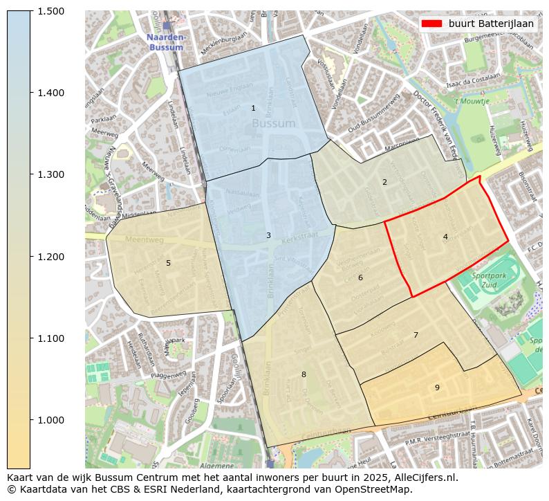 Afbeelding van de buurt Batterijlaan op de kaart.