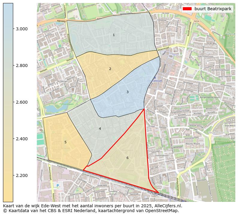Afbeelding van de buurt Beatrixpark op de kaart.