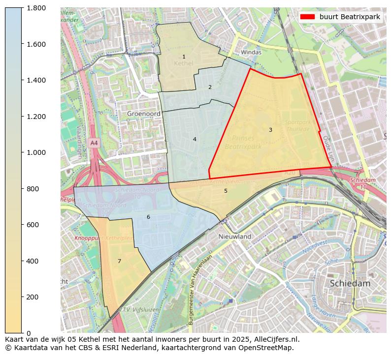 Afbeelding van de buurt Beatrixpark op de kaart.