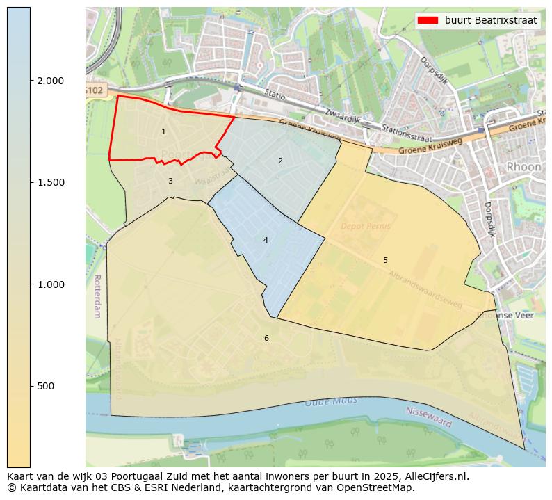 Afbeelding van de buurt Beatrixstraat op de kaart.