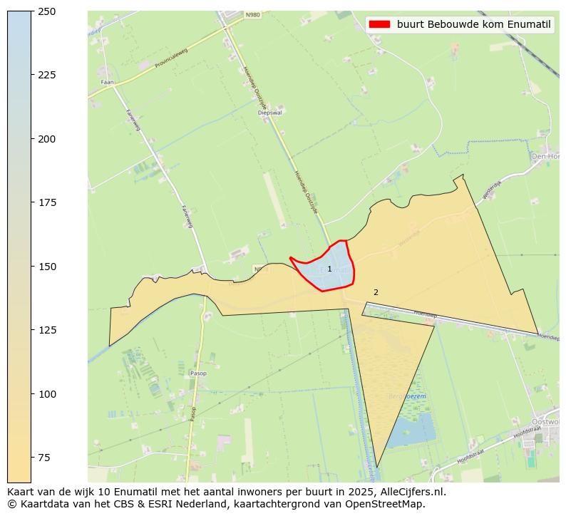 Afbeelding van de buurt Bebouwde kom Enumatil op de kaart.