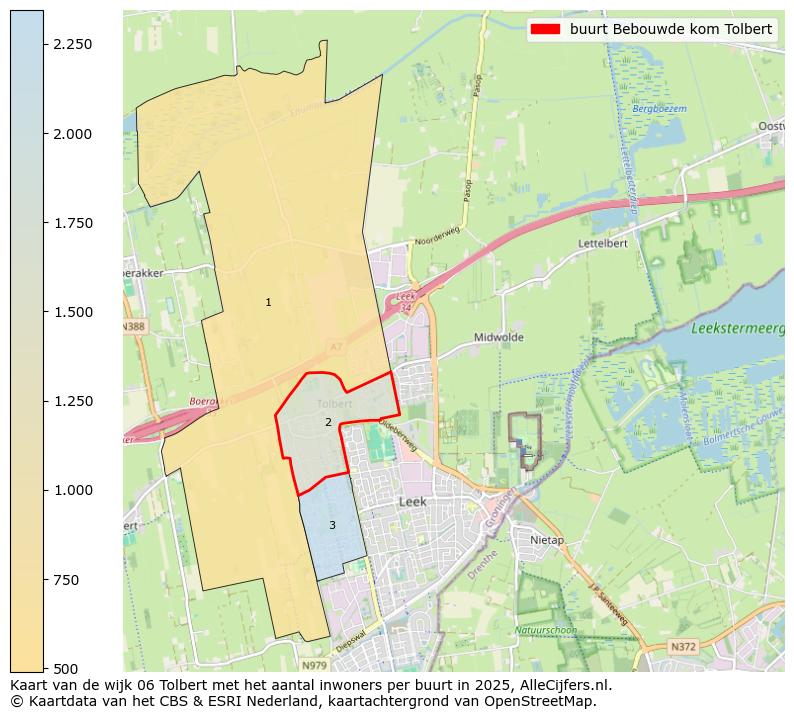 Afbeelding van de buurt Bebouwde kom Tolbert op de kaart.