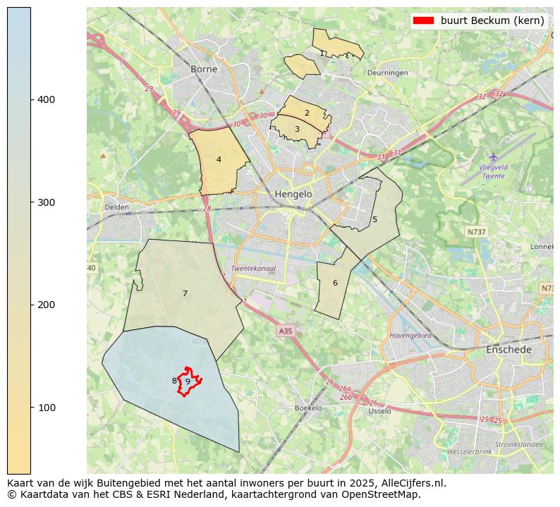 Afbeelding van de buurt Beckum (kern) op de kaart.