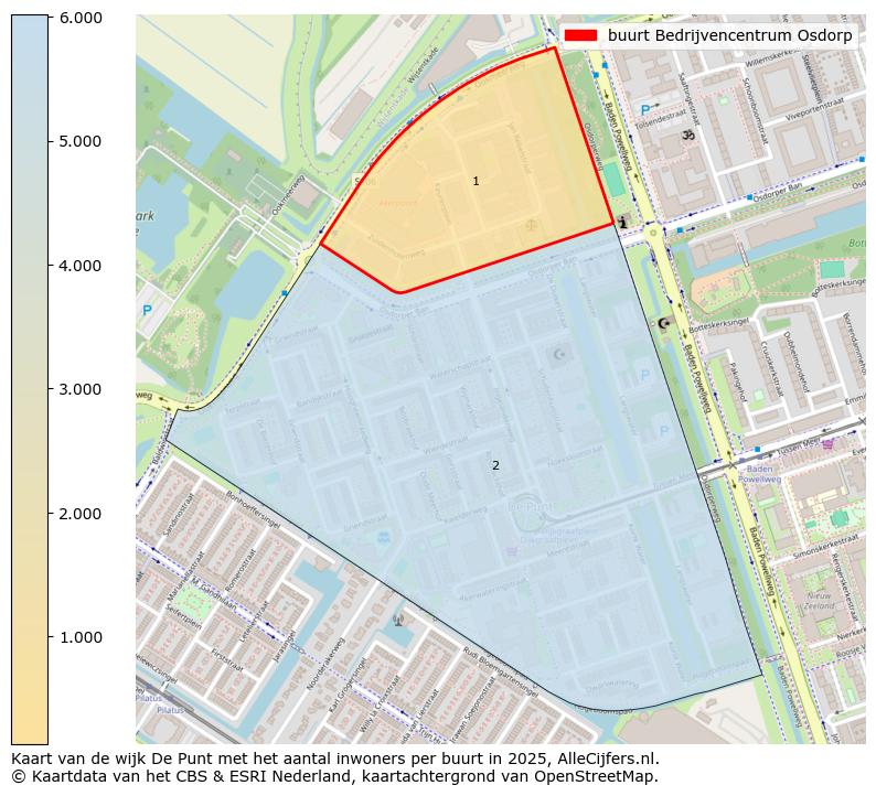 Afbeelding van de buurt Bedrijvencentrum Osdorp op de kaart.