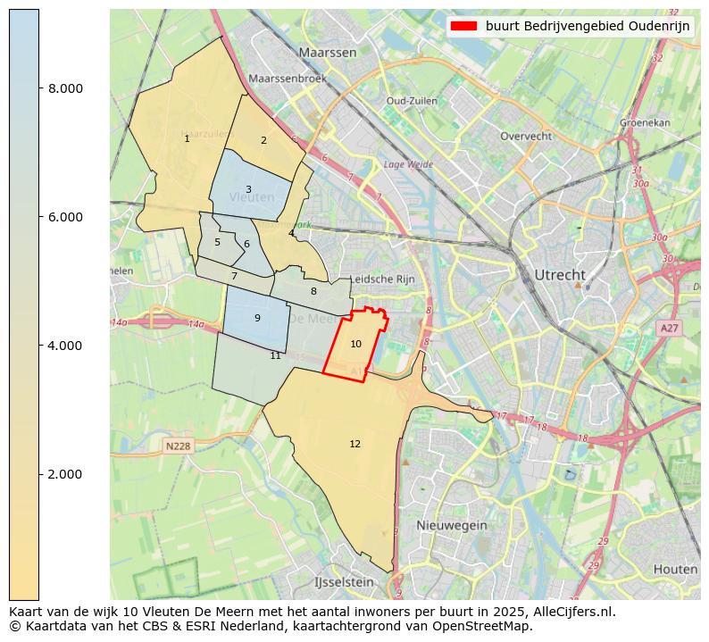 Afbeelding van de buurt Bedrijvengebied Oudenrijn op de kaart.