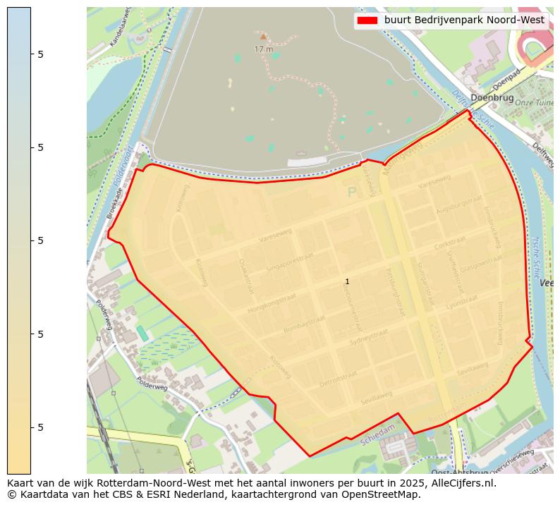 Afbeelding van de buurt Bedrijvenpark Noord-West op de kaart.