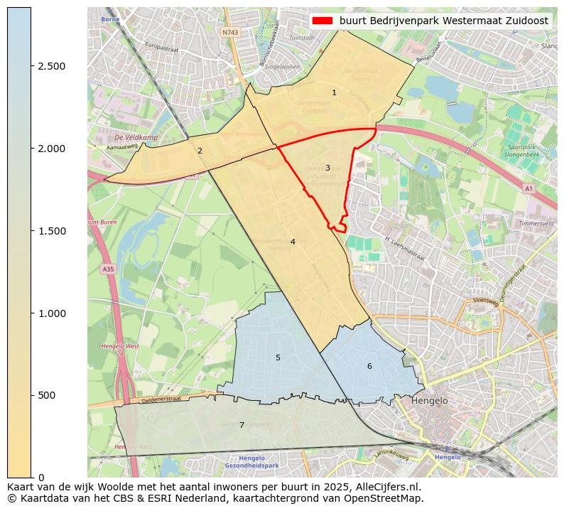 Afbeelding van de buurt Bedrijvenpark Westermaat Zuidoost op de kaart.