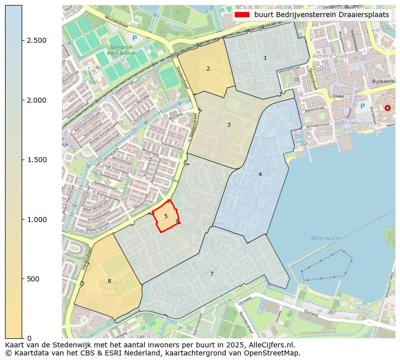 Afbeelding van de buurt Bedrijvensterrein Draaiersplaats op de kaart.