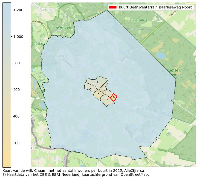 Afbeelding van de buurt Bedrijventerrein Baarleseweg Noord op de kaart.
