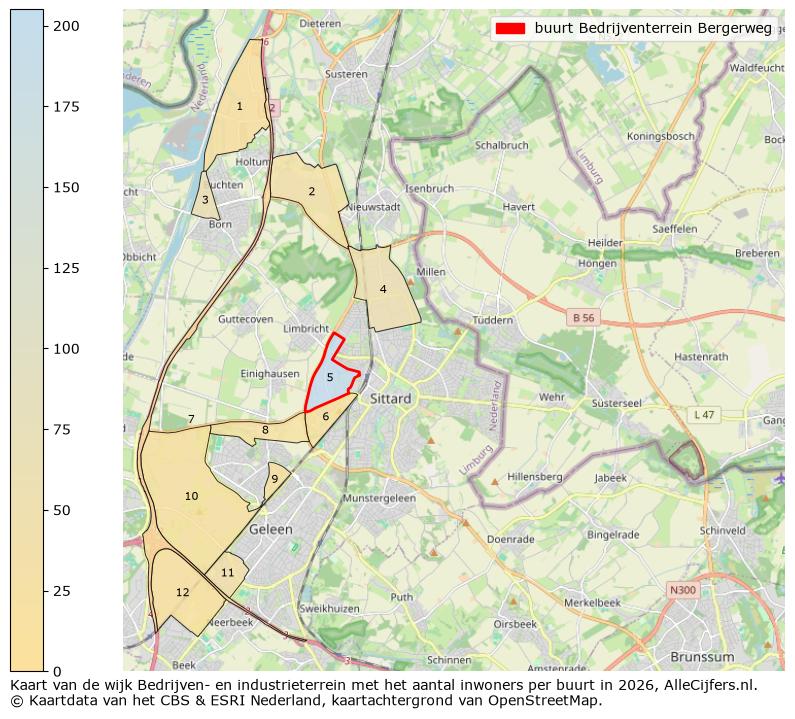 Afbeelding van de buurt Bedrijventerrein Bergerweg op de kaart.