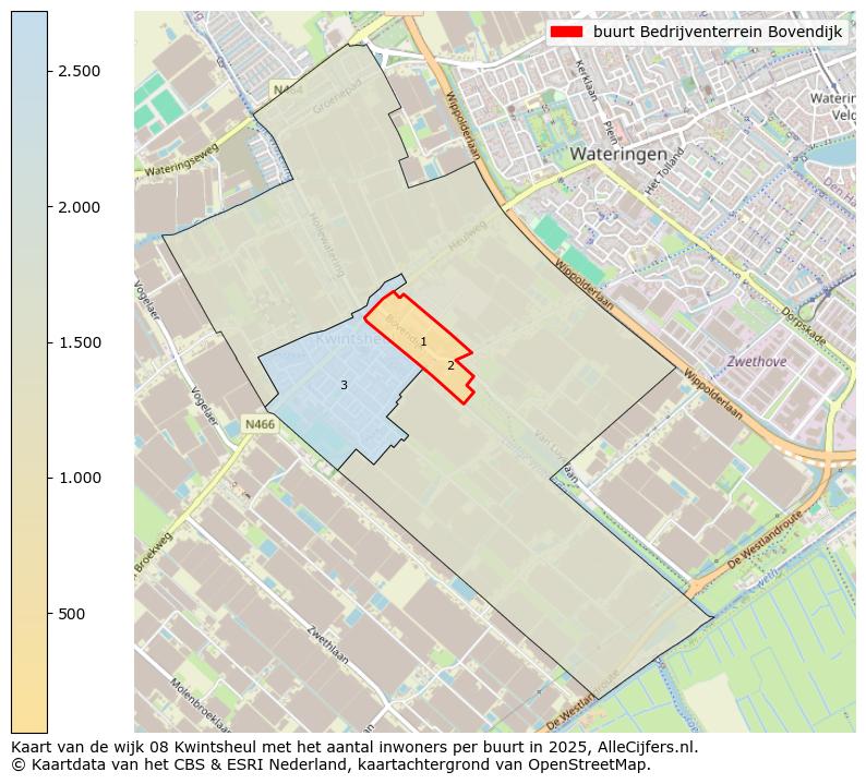 Afbeelding van de buurt Bedrijventerrein Bovendijk op de kaart.