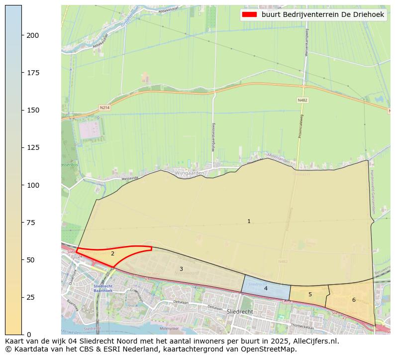 Afbeelding van de buurt Bedrijventerrein De Driehoek op de kaart.