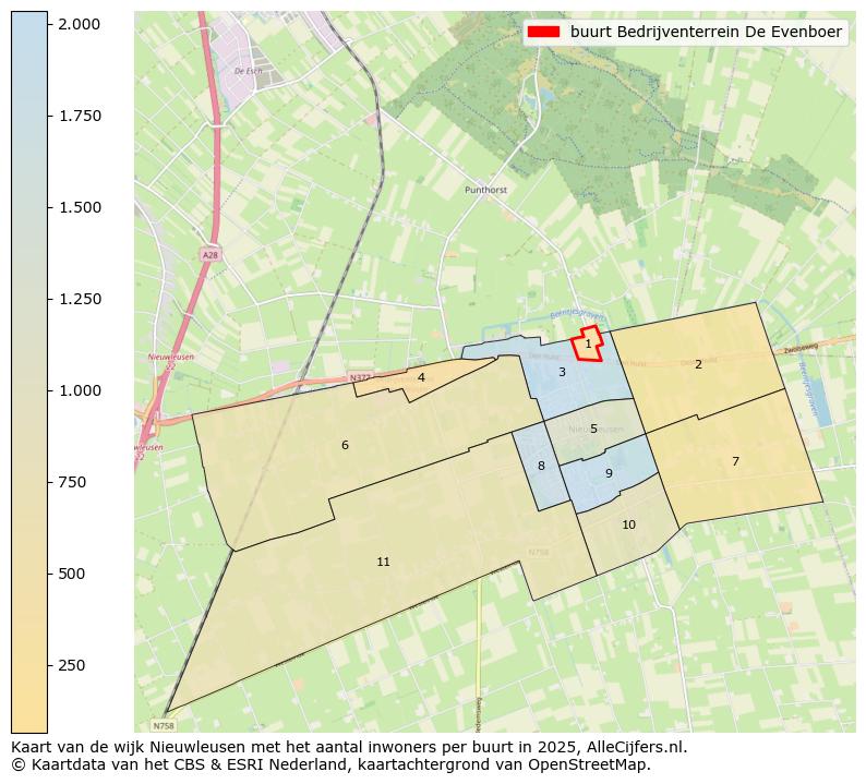 Afbeelding van de buurt Bedrijventerrein De Evenboer op de kaart.