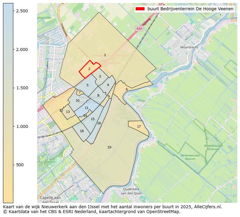 Afbeelding van de buurt Bedrijventerrein De Hooge Veenen op de kaart.