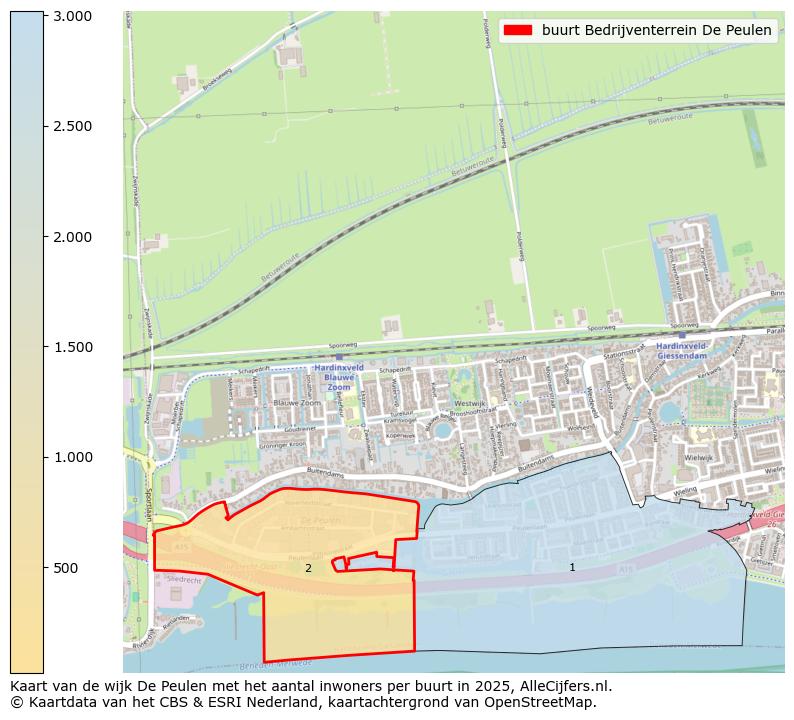 Afbeelding van de buurt Bedrijventerrein De Peulen op de kaart.