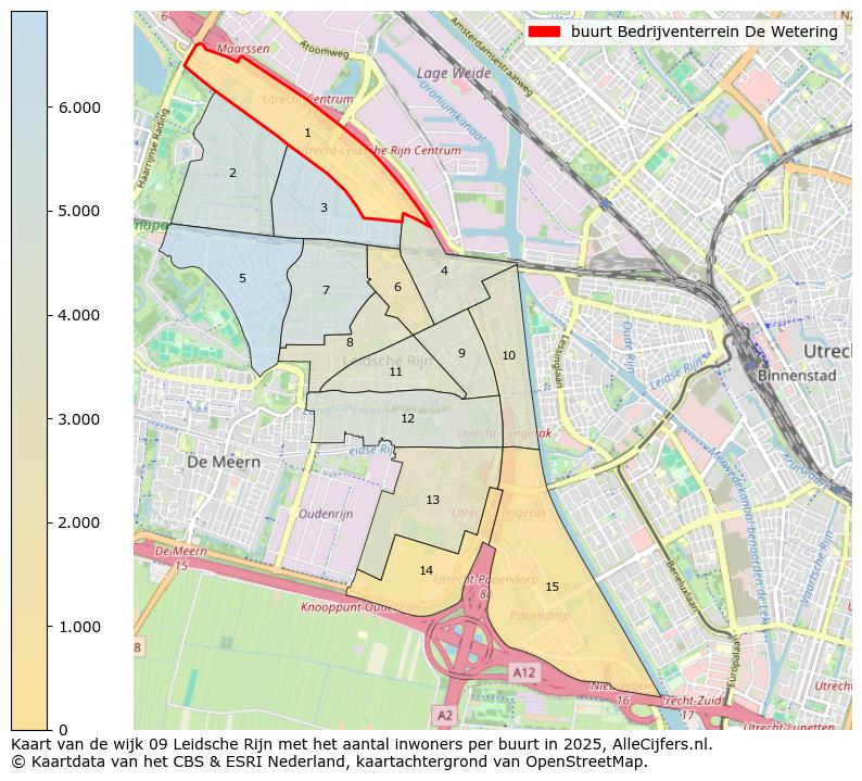 Afbeelding van de buurt Bedrijventerrein De Wetering op de kaart.