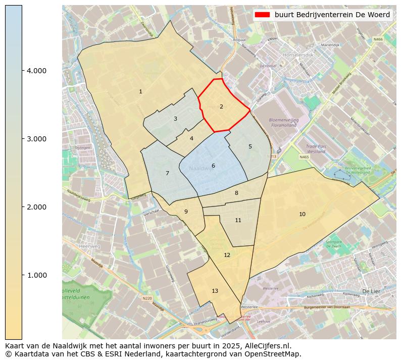 Afbeelding van de buurt Bedrijventerrein De Woerd op de kaart.