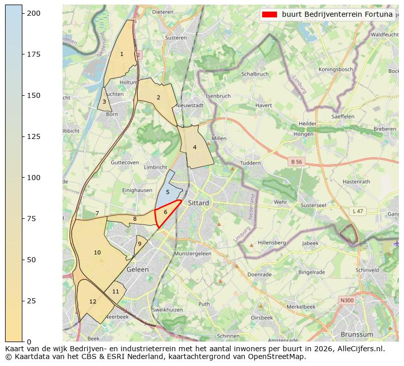 Afbeelding van de buurt Bedrijventerrein Fortuna op de kaart.