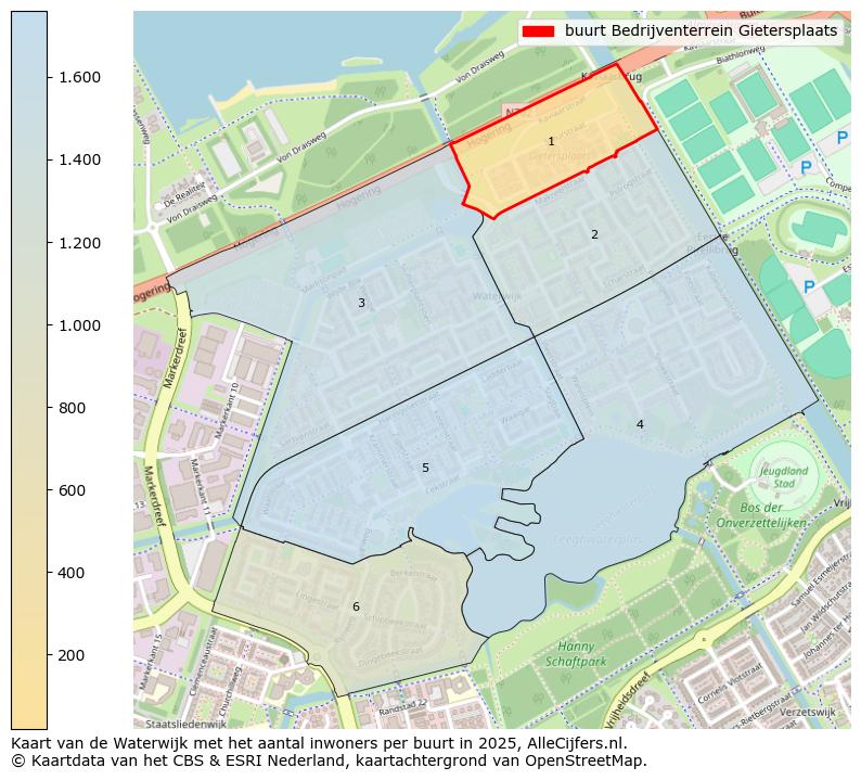 Afbeelding van de buurt Bedrijventerrein Gietersplaats op de kaart.
