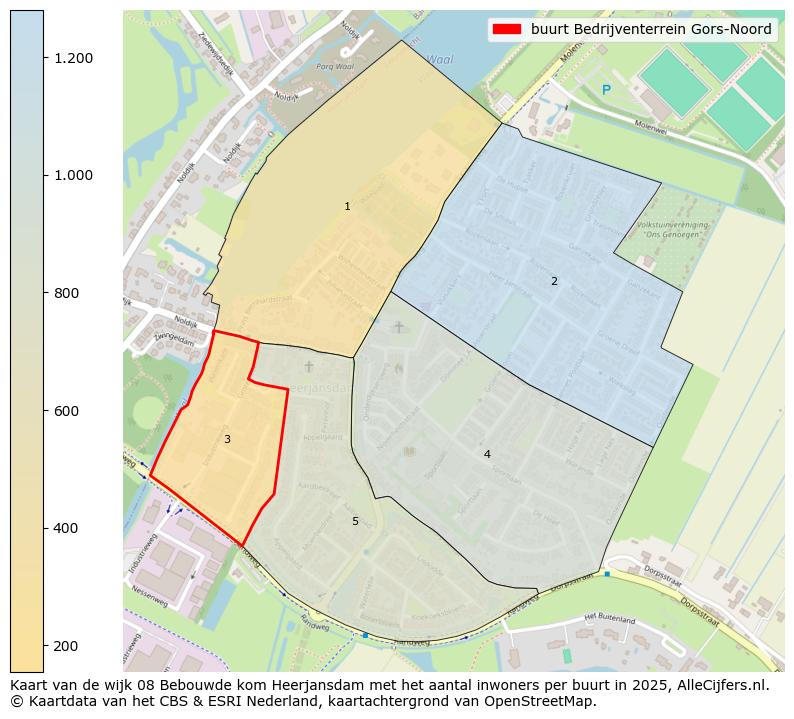 Afbeelding van de buurt Bedrijventerrein Gors-Noord op de kaart.