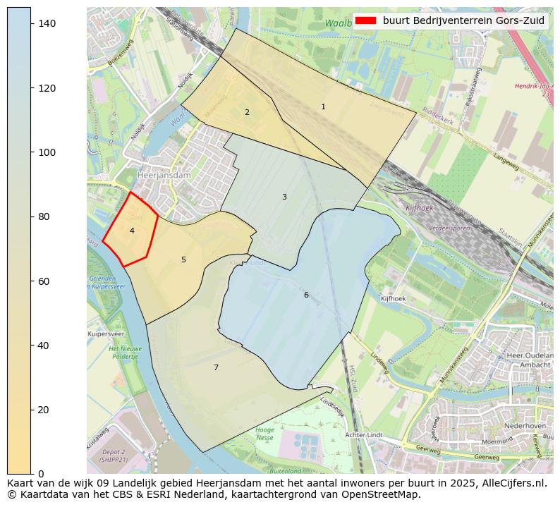 Afbeelding van de buurt Bedrijventerrein Gors-Zuid op de kaart.