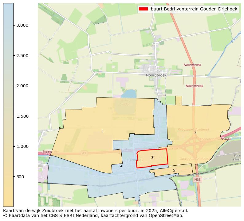 Afbeelding van de buurt Bedrijventerrein Gouden Driehoek op de kaart.