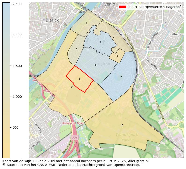 Afbeelding van de buurt Bedrijventerrein Hagerhof op de kaart.