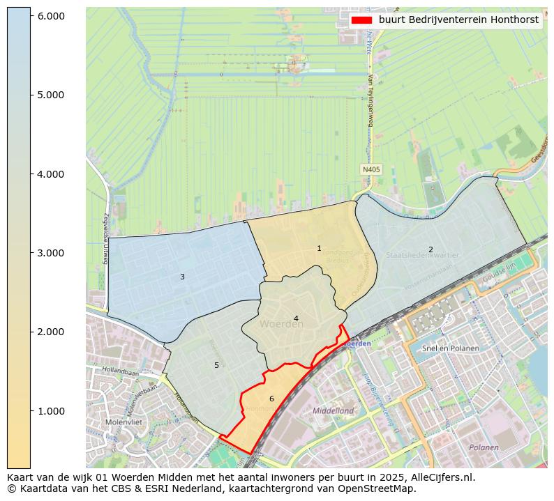 Afbeelding van de buurt Bedrijventerrein Honthorst op de kaart.
