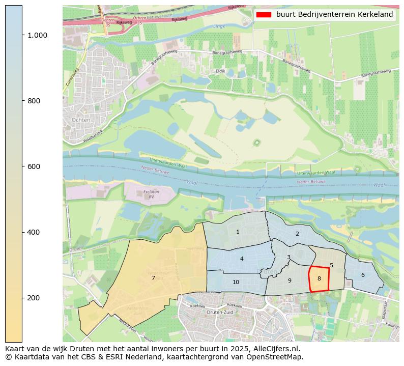 Afbeelding van de buurt Bedrijventerrein Kerkeland op de kaart.