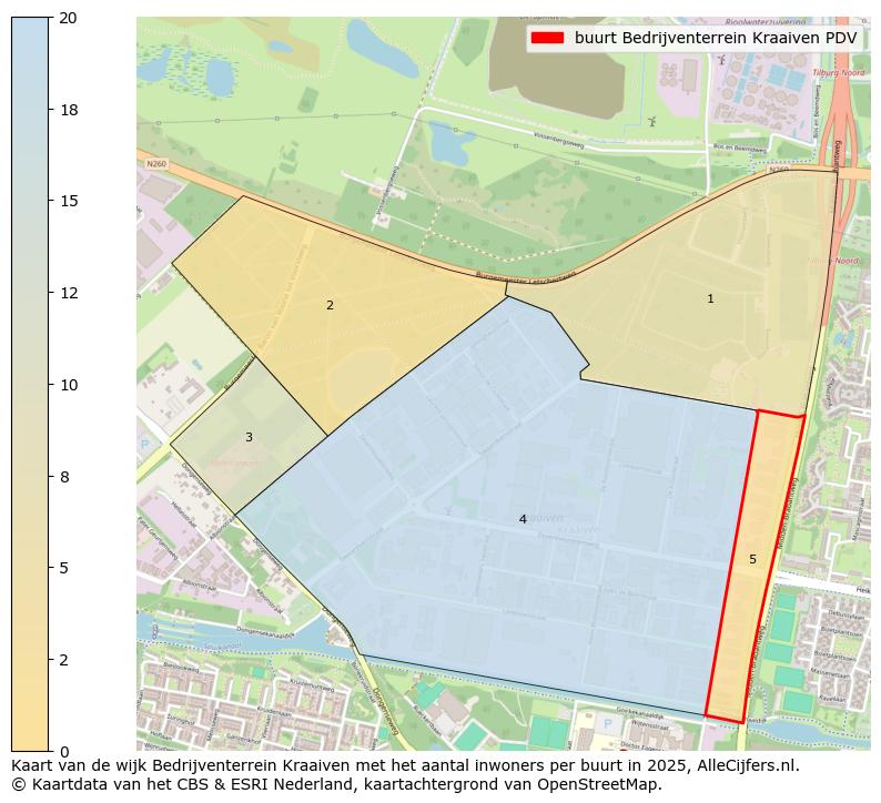 Afbeelding van de buurt Bedrijventerrein Kraaiven PDV op de kaart.