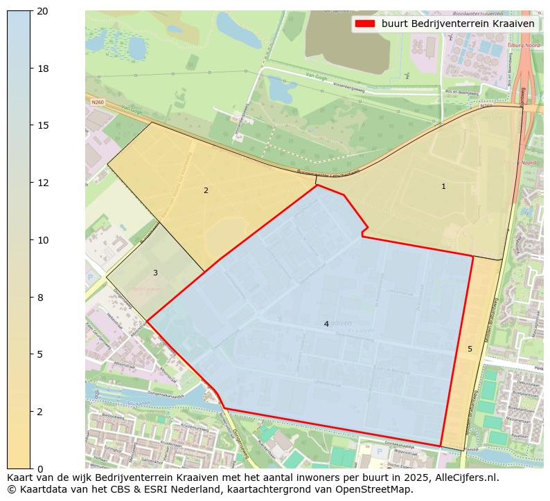 Afbeelding van de buurt Bedrijventerrein Kraaiven op de kaart.