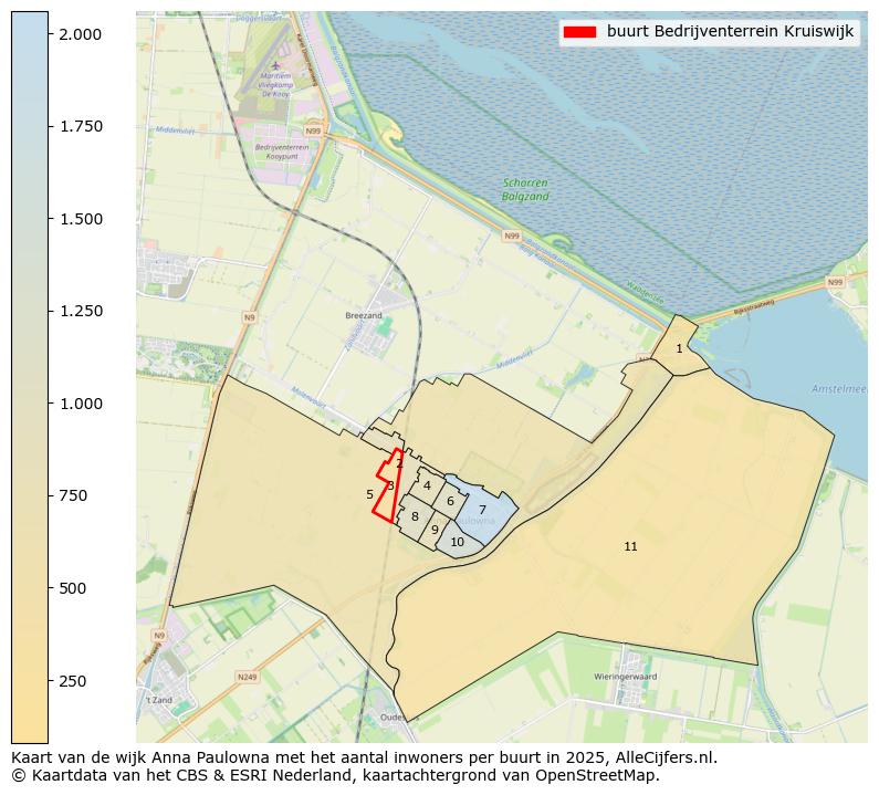 Afbeelding van de buurt Bedrijventerrein Kruiswijk op de kaart.