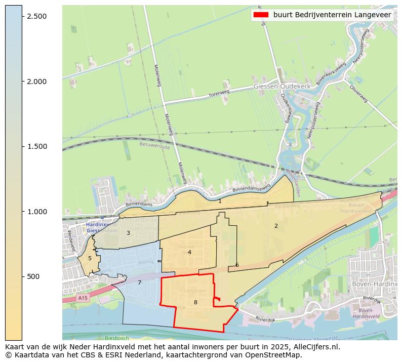 Afbeelding van de buurt Bedrijventerrein Langeveer op de kaart.