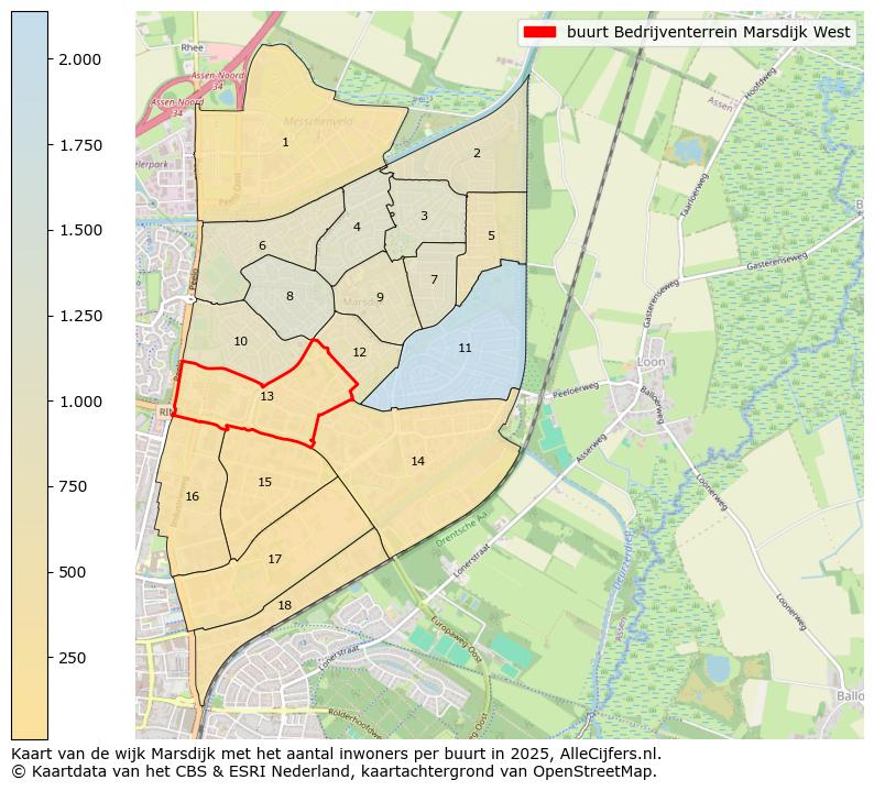 Afbeelding van de buurt Bedrijventerrein Marsdijk West op de kaart.