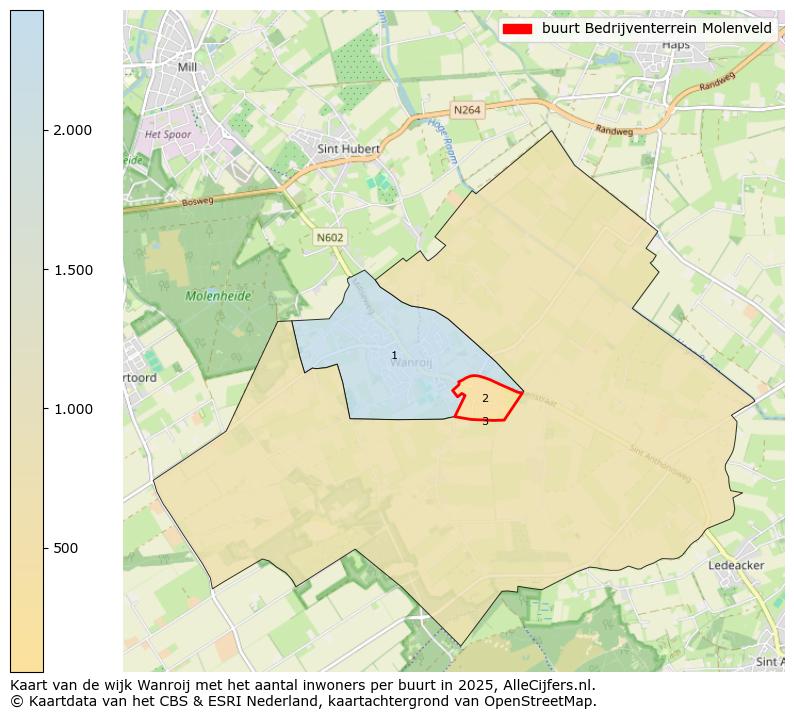Afbeelding van de buurt Bedrijventerrein Molenveld op de kaart.