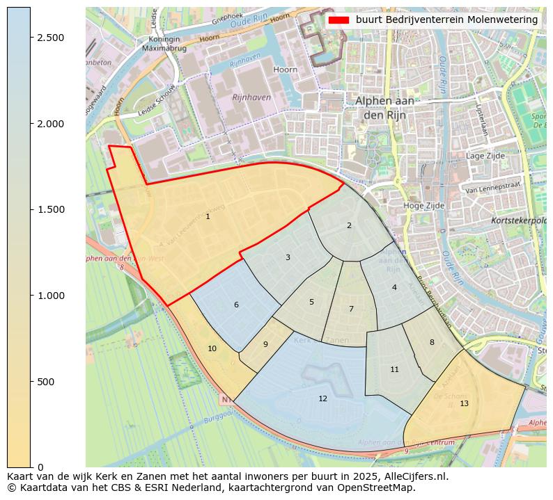 Afbeelding van de buurt Bedrijventerrein Molenwetering op de kaart.