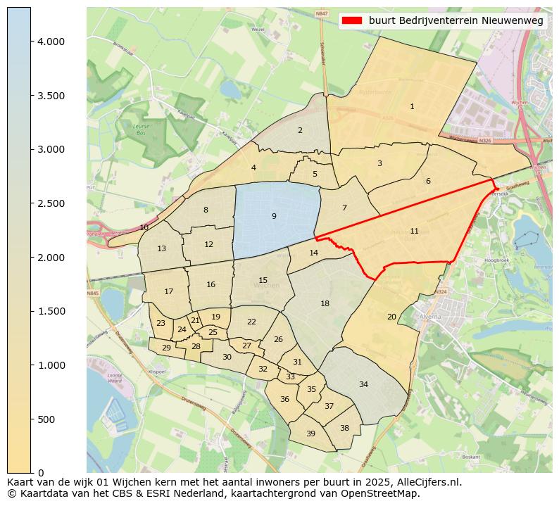 Afbeelding van de buurt Bedrijventerrein Nieuwenweg op de kaart.