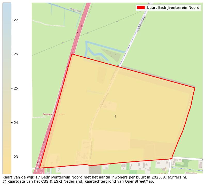 Afbeelding van de buurt Bedrijventerrein Noord op de kaart.