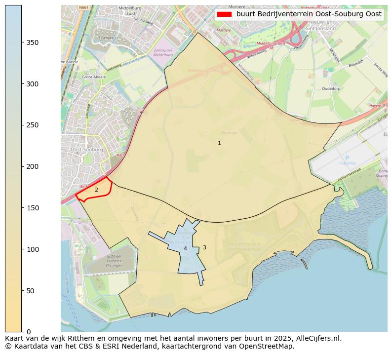 Afbeelding van de buurt Bedrijventerrein Oost-Souburg Oost op de kaart.