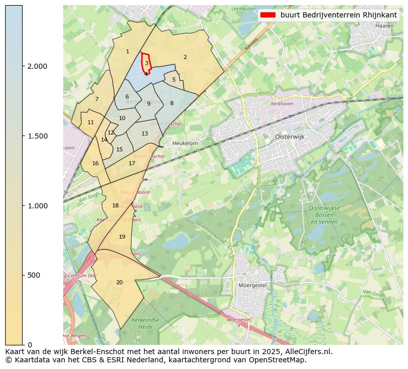 Afbeelding van de buurt Bedrijventerrein Rhijnkant op de kaart.