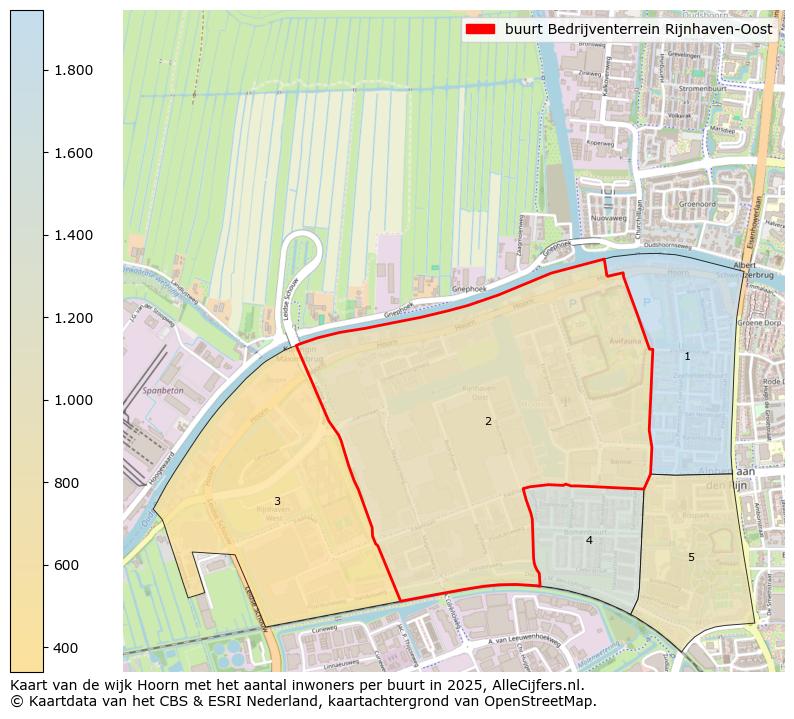 Afbeelding van de buurt Bedrijventerrein Rijnhaven-Oost op de kaart.