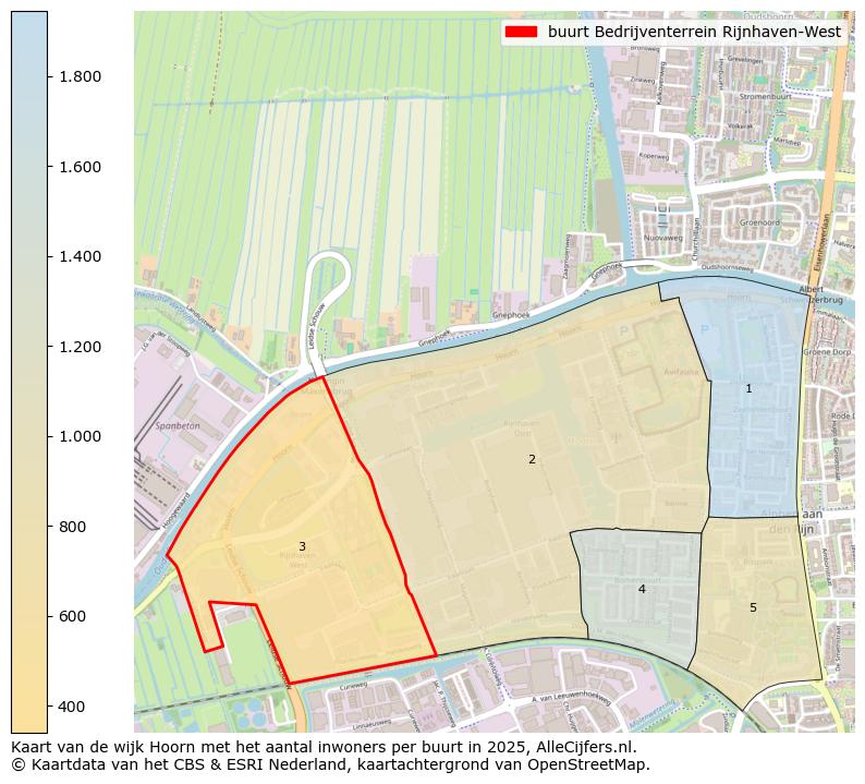 Afbeelding van de buurt Bedrijventerrein Rijnhaven-West op de kaart.