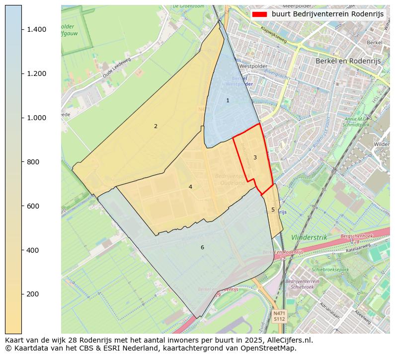 Afbeelding van de buurt Bedrijventerrein Rodenrijs op de kaart.