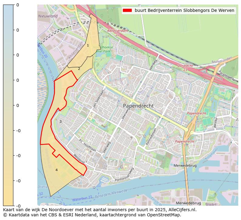 Afbeelding van de buurt Bedrijventerrein Slobbengors De Werven op de kaart.