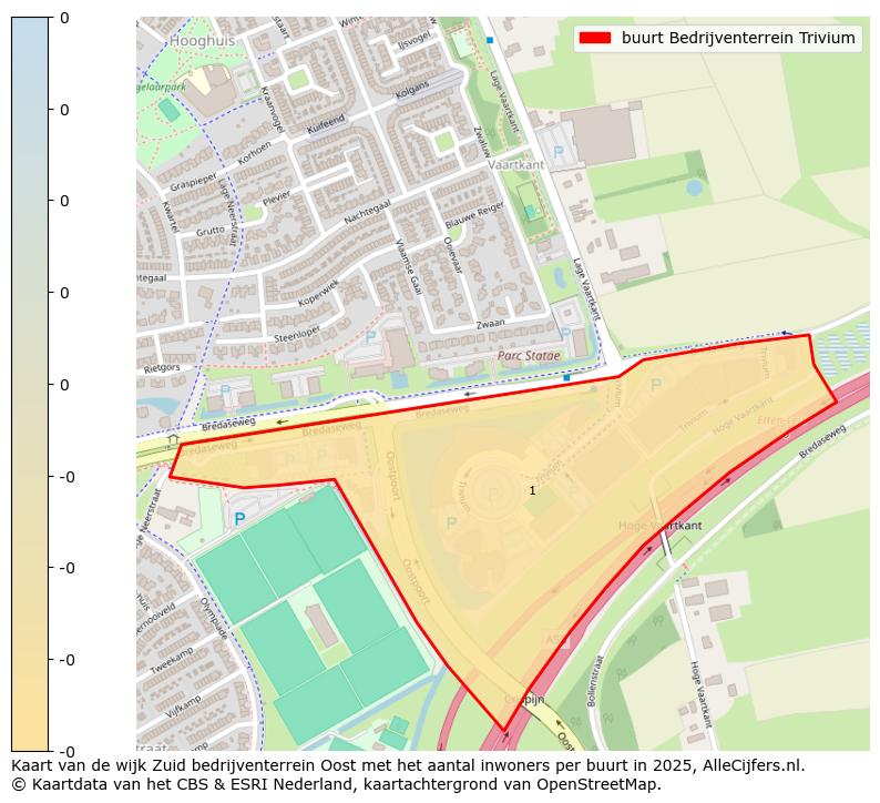 Afbeelding van de buurt Bedrijventerrein Trivium op de kaart.