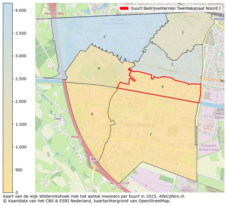 Afbeelding van de buurt Bedrijventerrein Twentekanaal Noord I op de kaart.