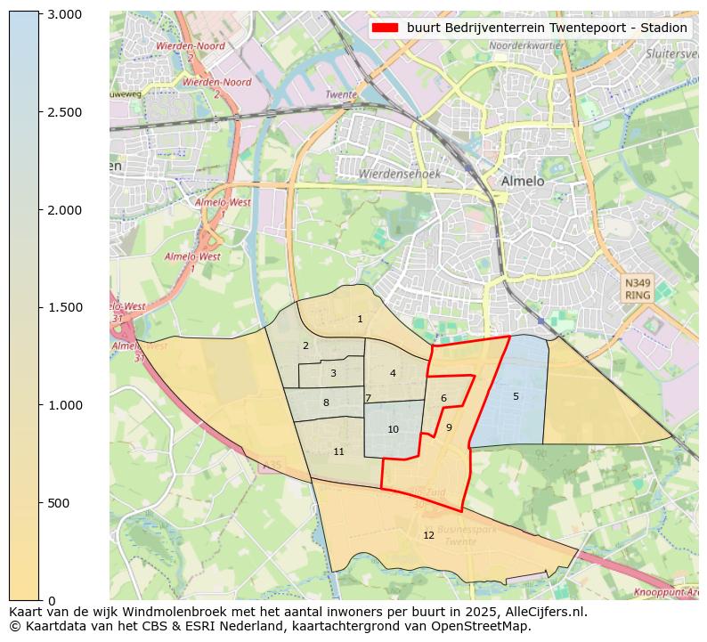 Afbeelding van de buurt Bedrijventerrein Twentepoort - Stadion op de kaart.
