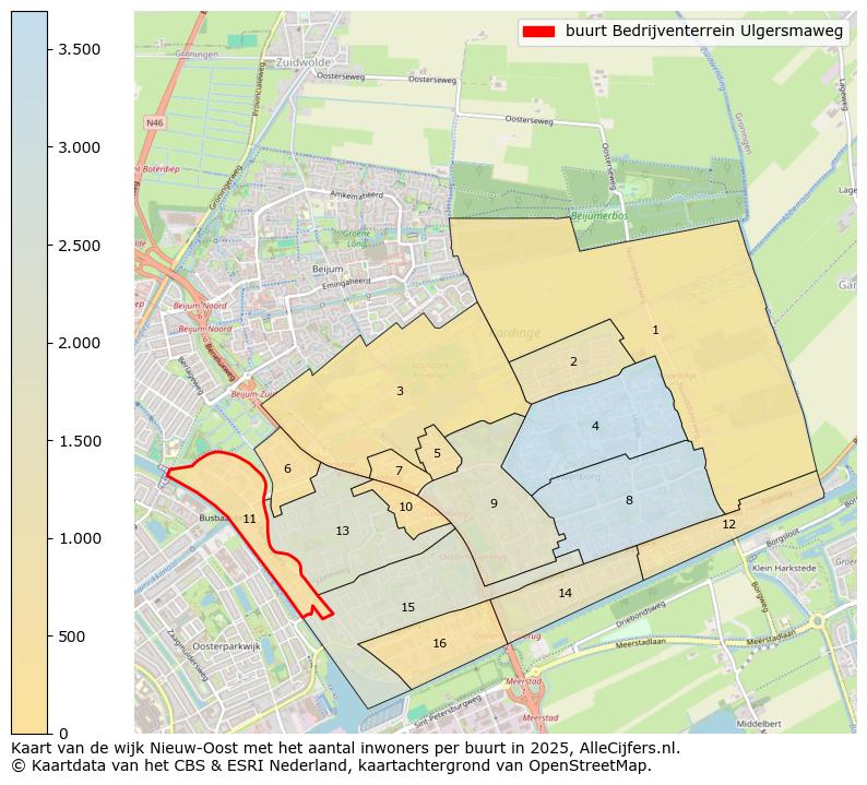 Afbeelding van de buurt Bedrijventerrein Ulgersmaweg op de kaart.