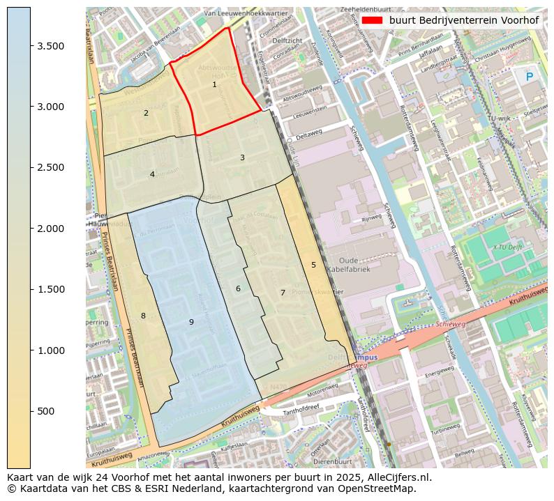Afbeelding van de buurt Bedrijventerrein Voorhof op de kaart.